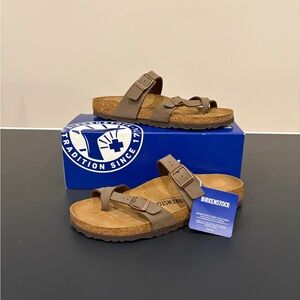 Birkenstock Mayari Leather Stone
